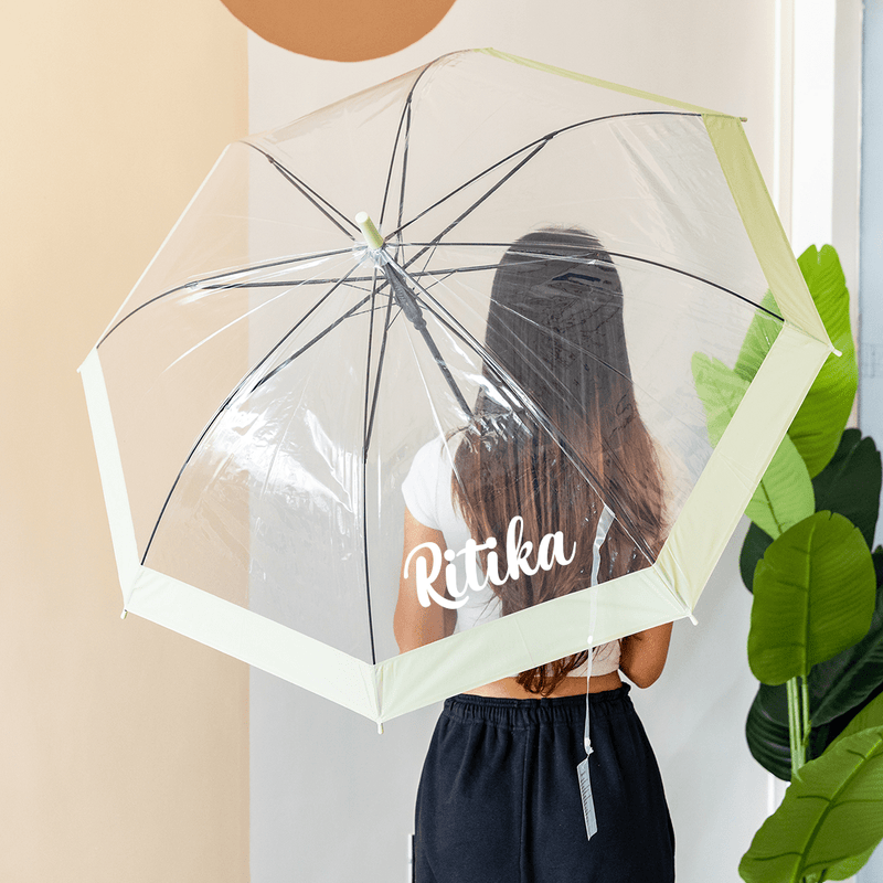 Personalized Clear Umbrella - Candy - COD Not Applicable