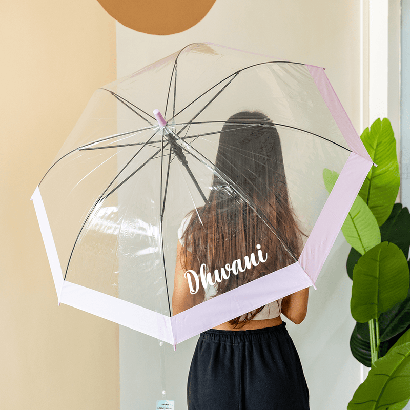 Personalized Clear Umbrella - Candy - COD Not Applicable