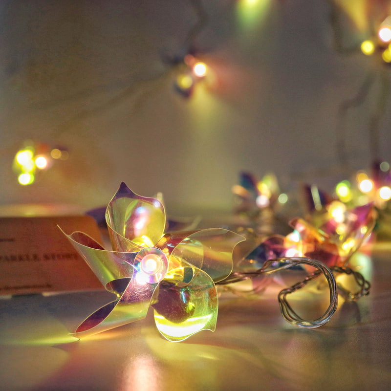 String Lights - Holographic Flower