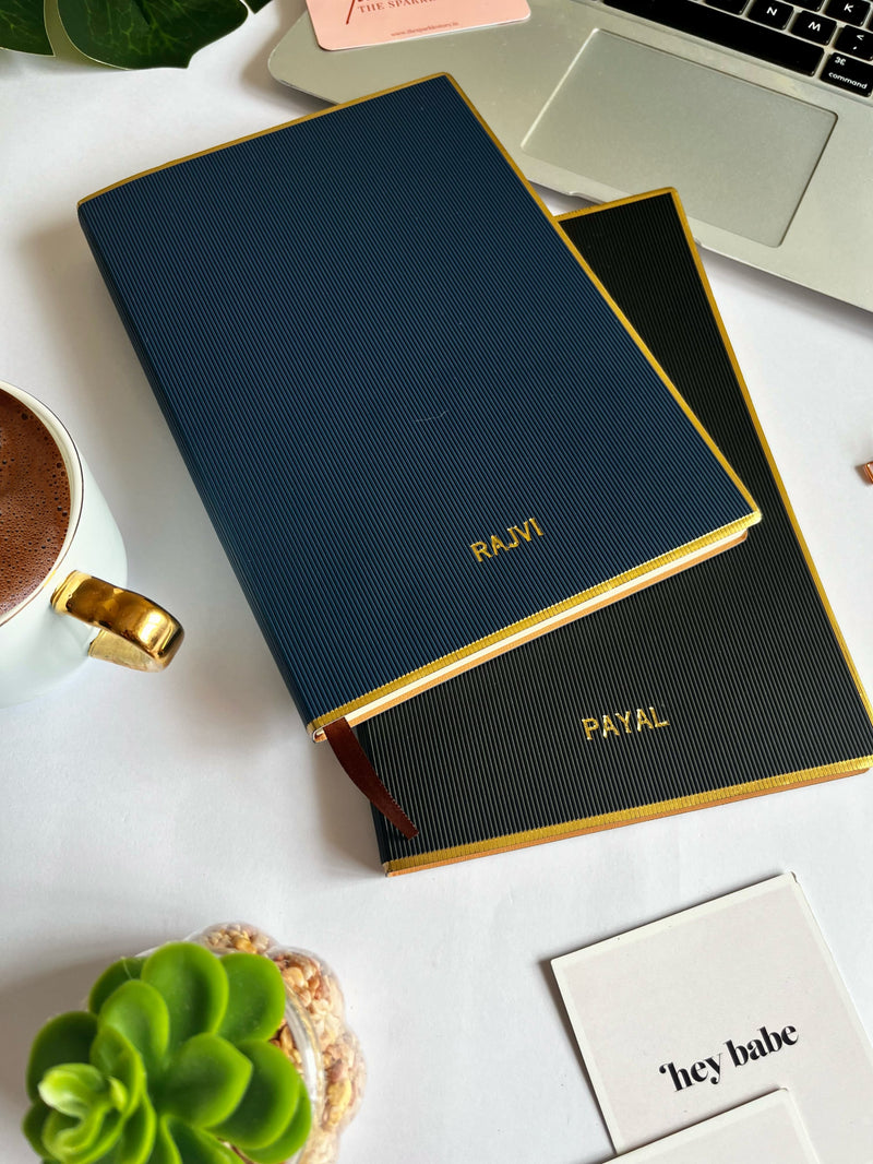 Personalized Softbound Notebook - Golden Edge - COD Not Applicable