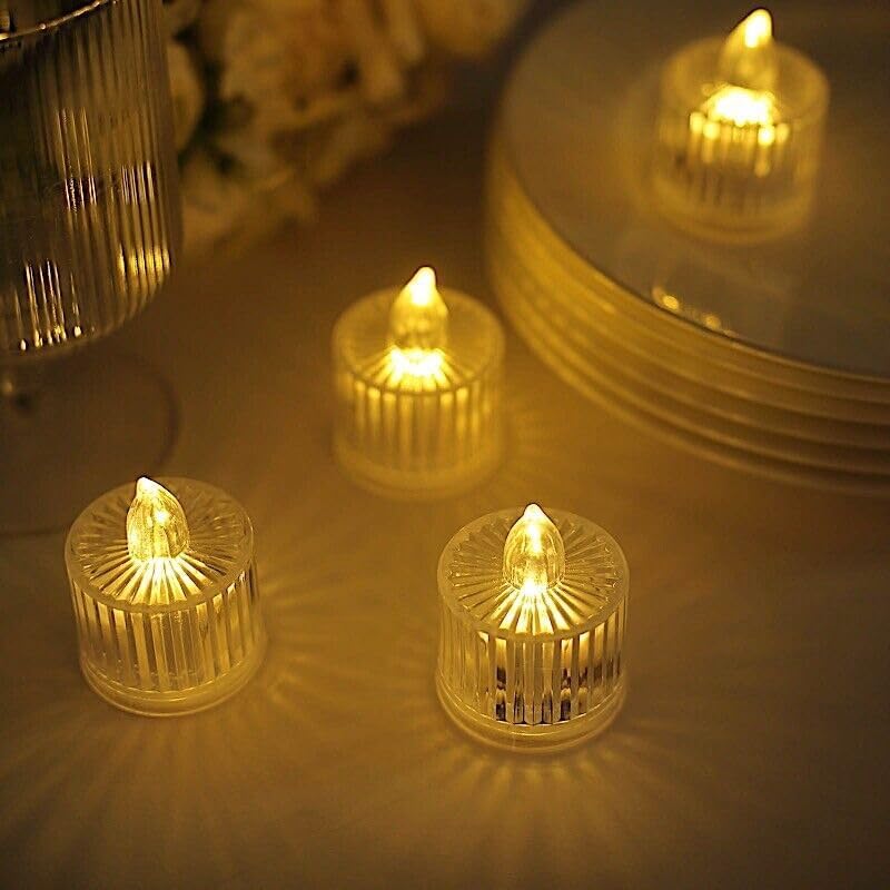 Crystal LED Tealight - Set of 4