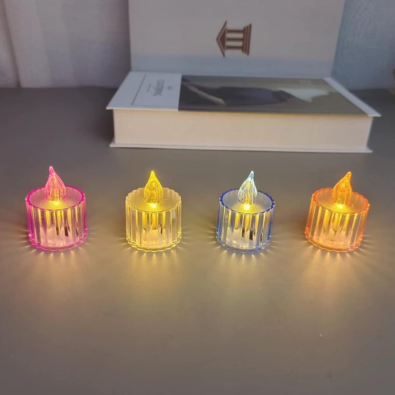 Crystal LED Tealight - Set of 4