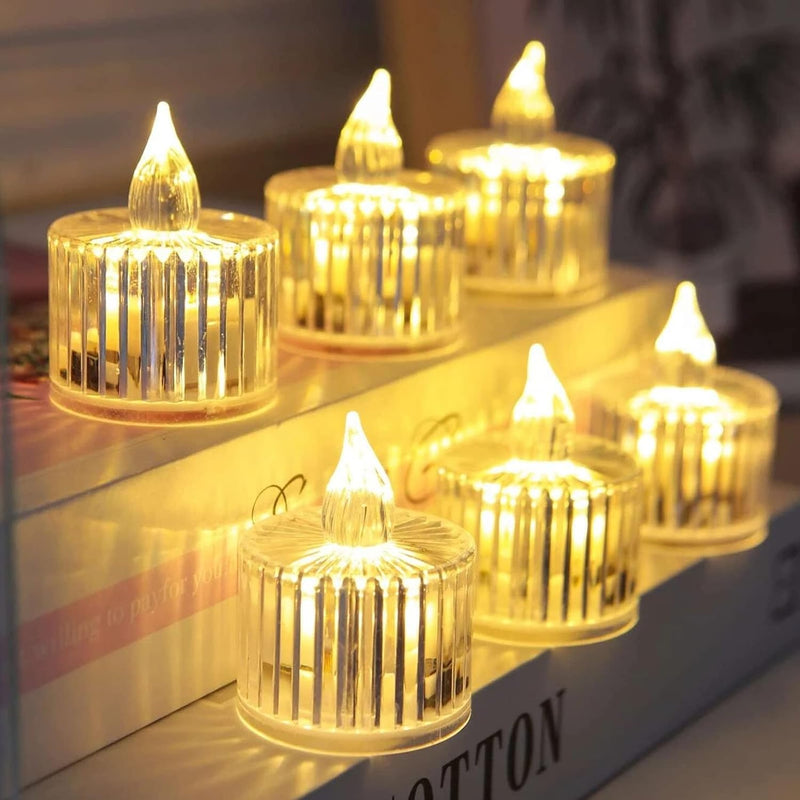 Crystal LED Tealight - Set of 4