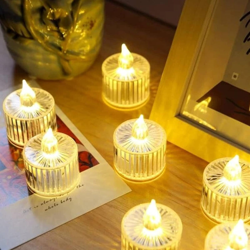 Crystal LED Tealight - Set of 4