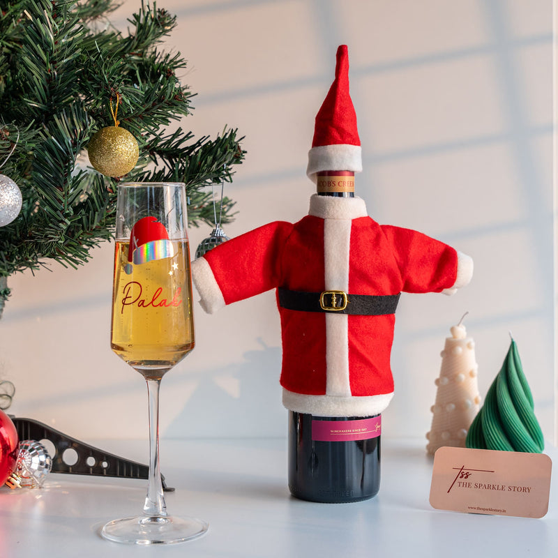 Christmas Bottle Cover - Santa