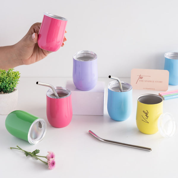 Personalized Mini Tumbler with Straw - COD Not Applicable