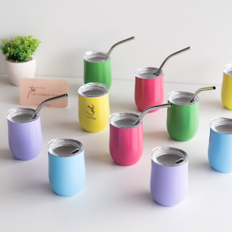 Personalized Mini Tumbler with Straw - COD Not Applicable