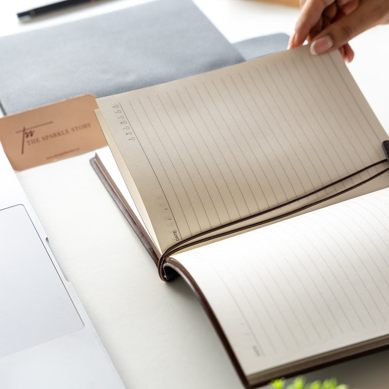 Personalized Faux Leather Notebook - COD Not Applicable