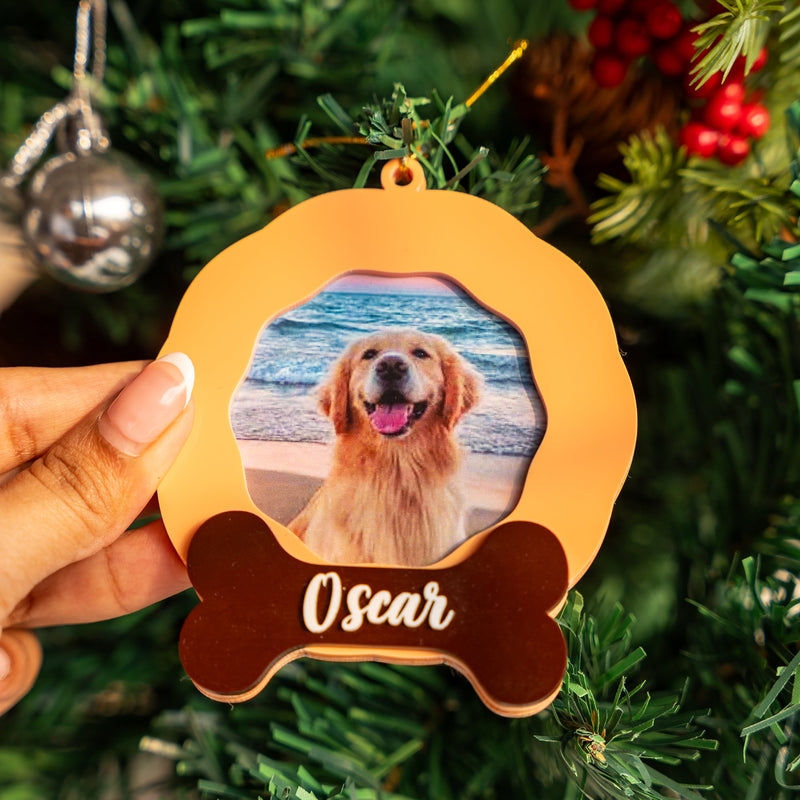Personalized Photo Ornament - Bone - COD Not Applicable