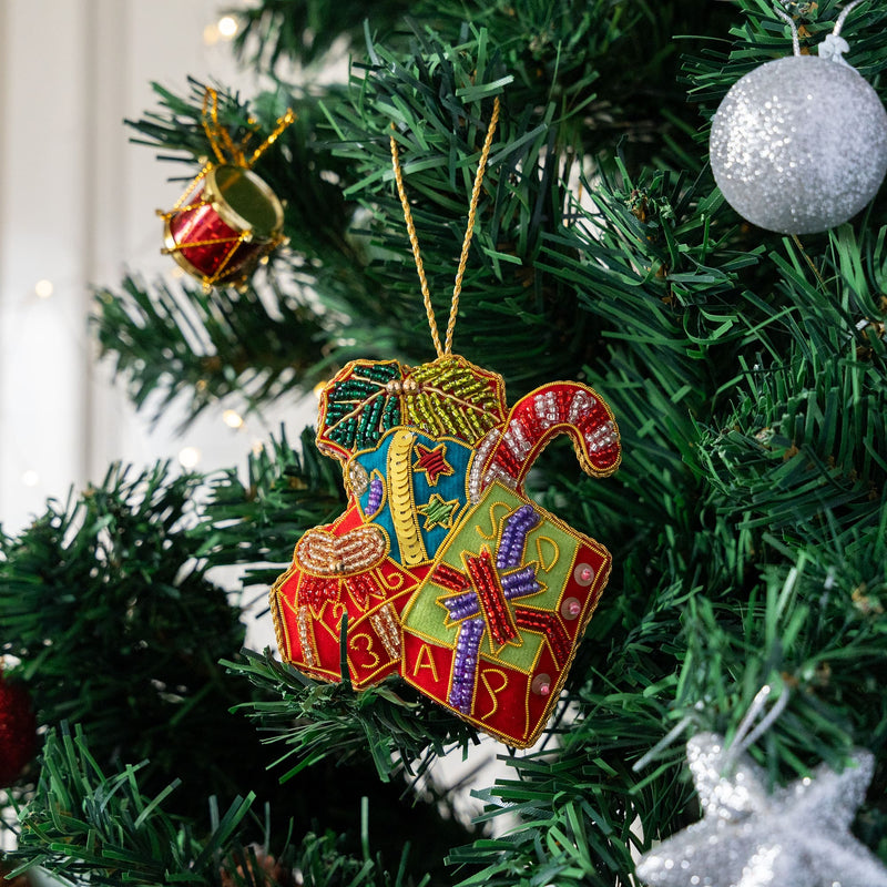 Embroidered Christmas Ornament - Christmas Gifts