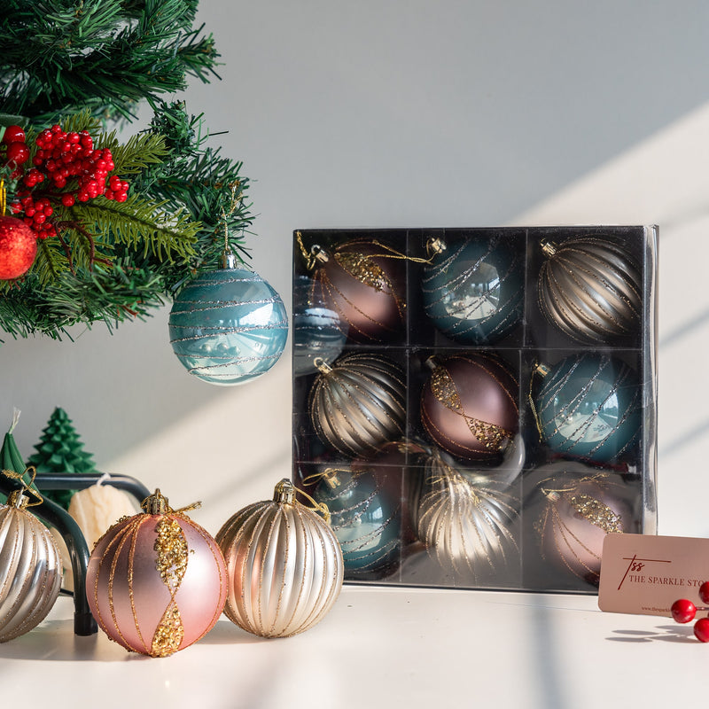 Aurora Bauble - Set of 9