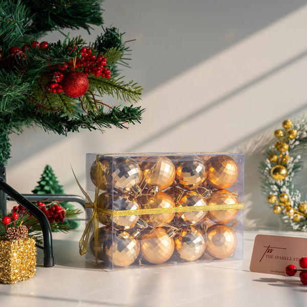 Bling Disco Baubles - Set of 24