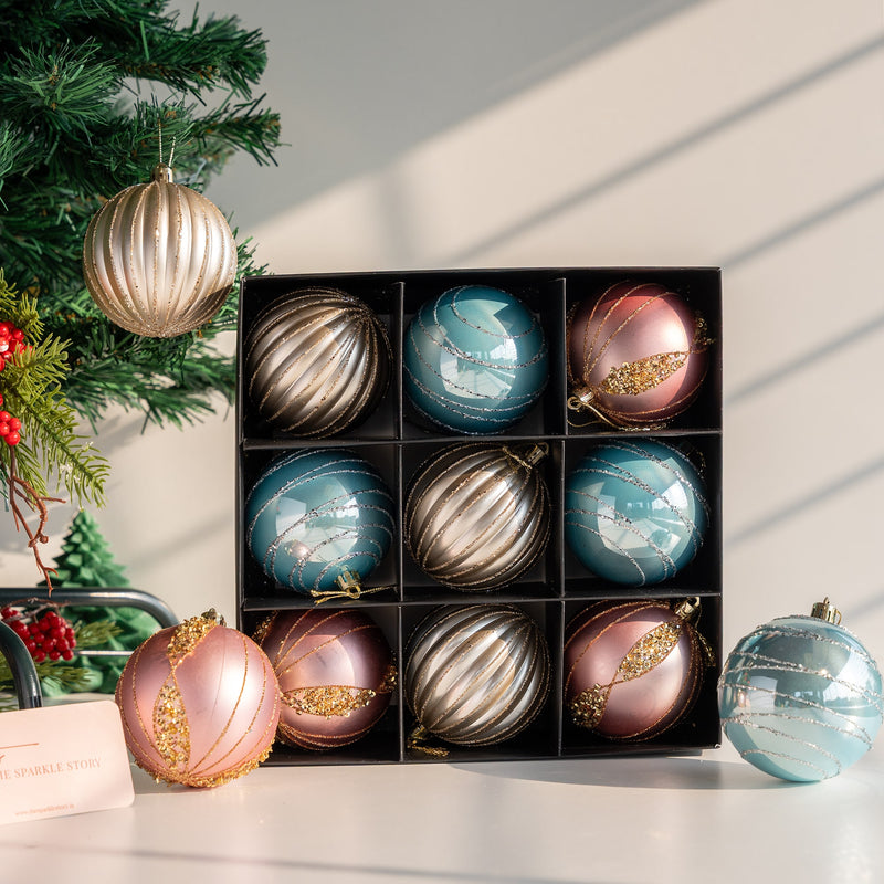 Aurora Bauble - Set of 9