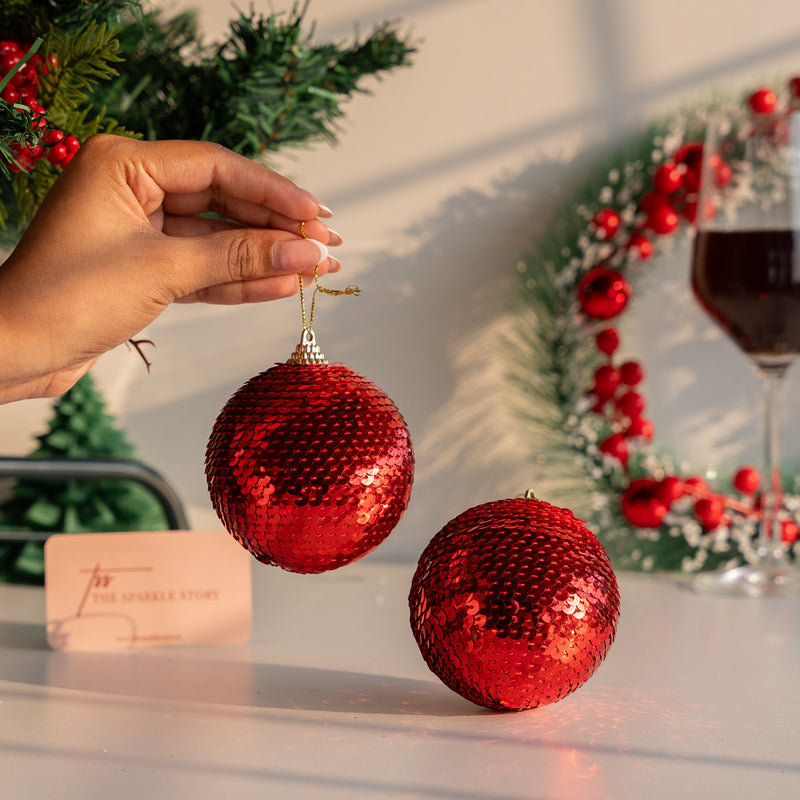 Sequins Bauble - Set of 2