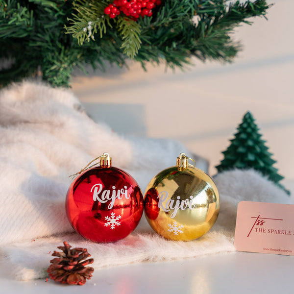 Personalized Snowflake Xmas Bauble - COD Not Applicable