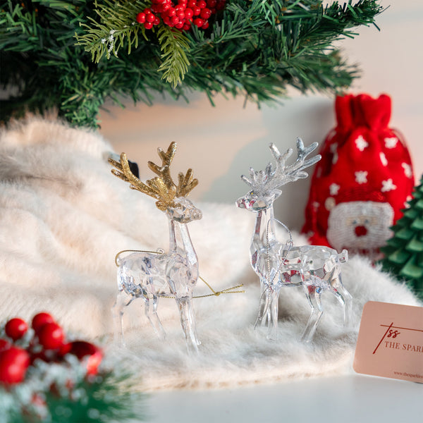 Crystal Reindeer Ornament