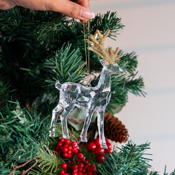 Crystal Reindeer Ornament