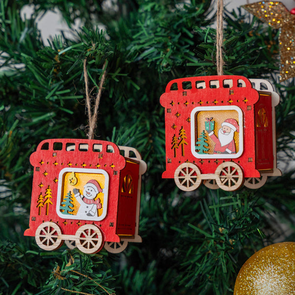 LED Xmas Train Bauble -  Single