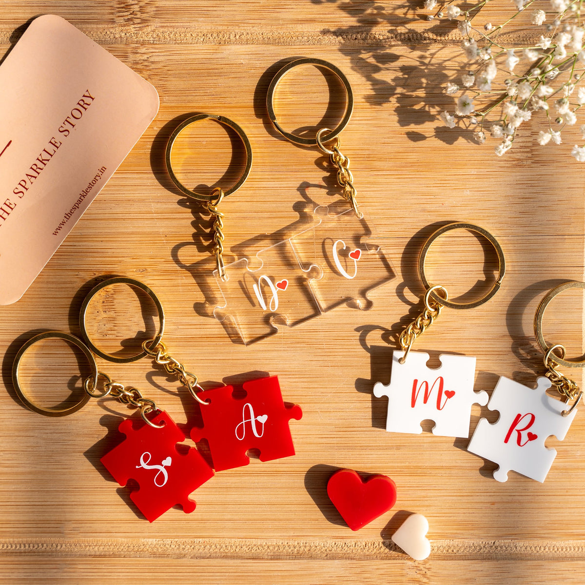 Personalized Keychains Couple