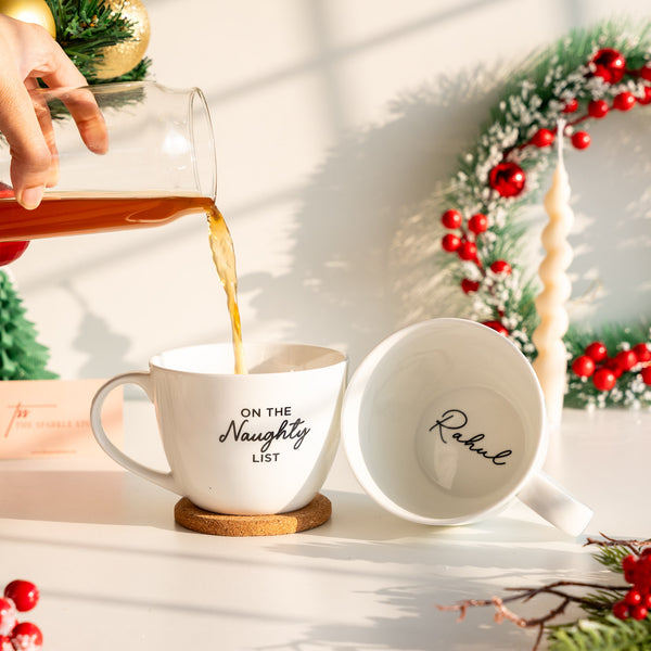 Personalized Large Mug - Naughty List - COD Not Applicable