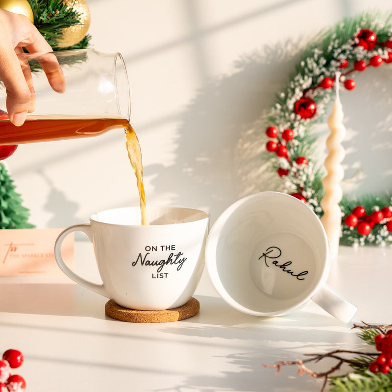 Personalized Large Mug - Naughty List - COD Not Applicable