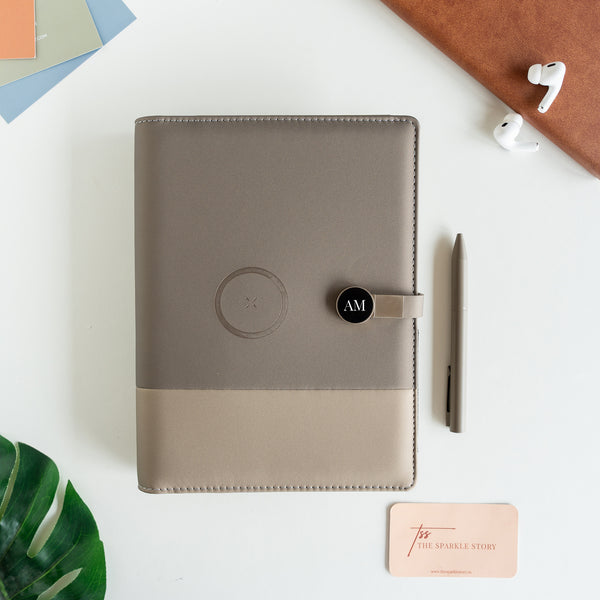 Personalized Power Bank Diary | Diary with Charging | Power Bank ...