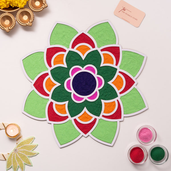 Large Rangoli Mat - Gulmohar