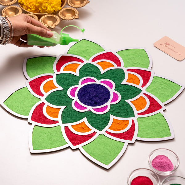 Large Rangoli Mat - Gulmohar