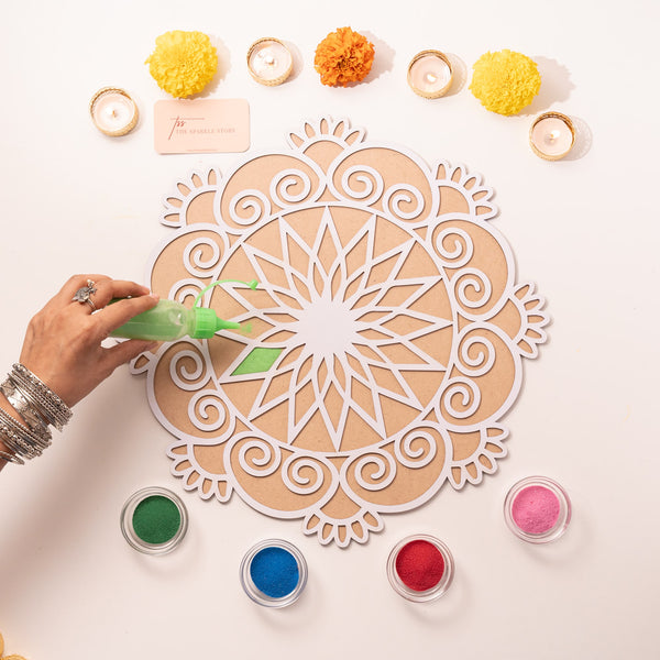 Large Rangoli Mat - Nakshatra