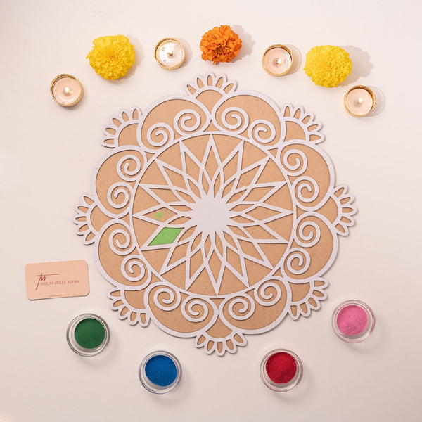 Large Rangoli Mat - Nakshatra