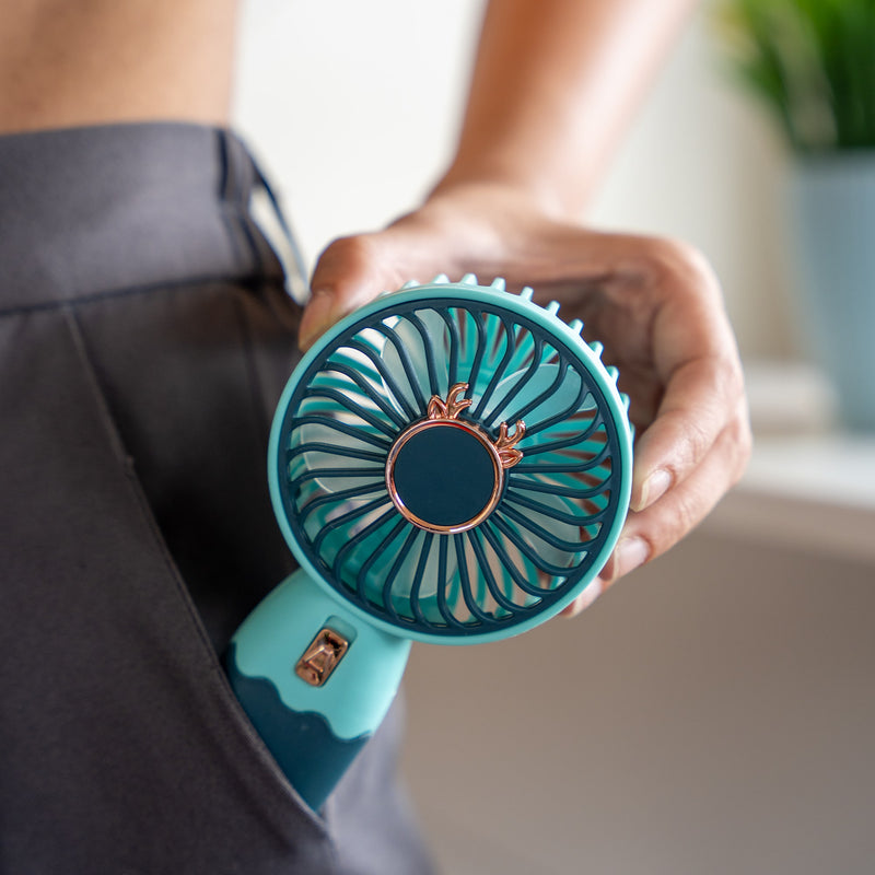 Antler Portable Fan with Phone Stand