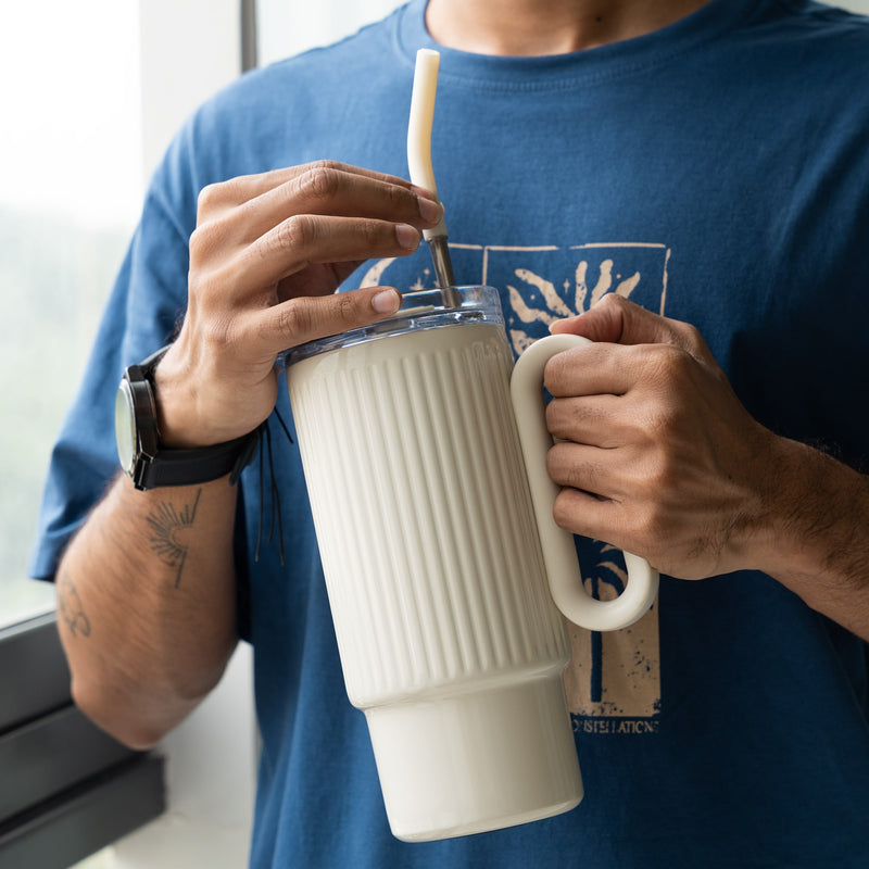 Personalized Ribbed Tumbler - COD Not Applicable