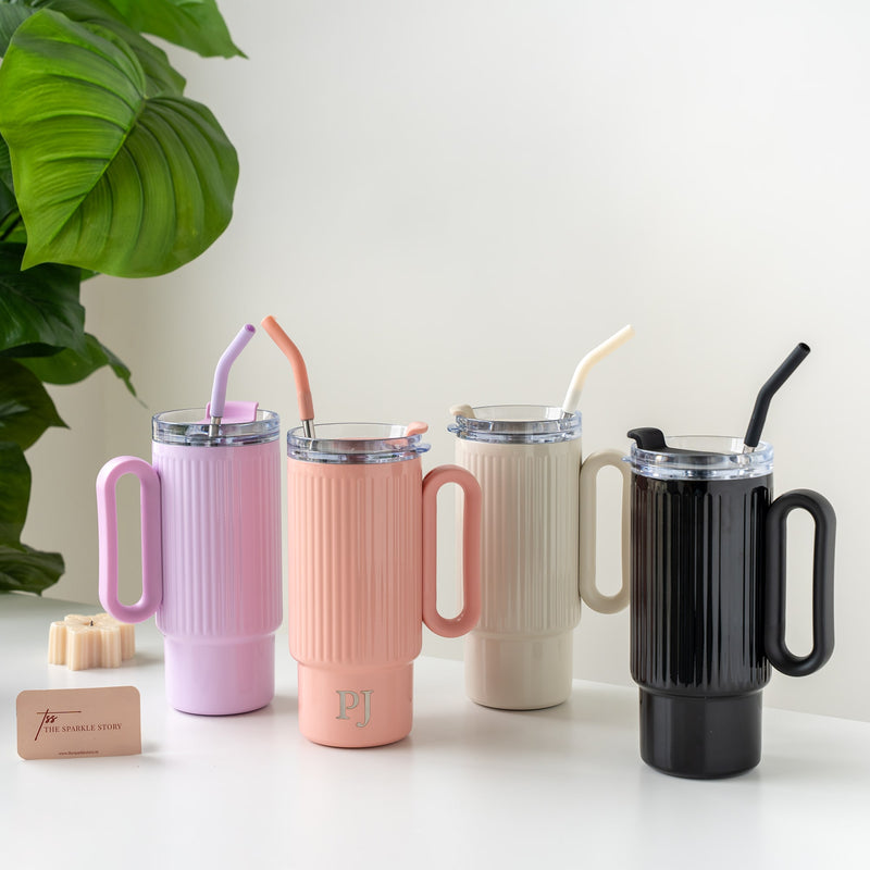 Personalized Ribbed Tumbler - COD Not Applicable