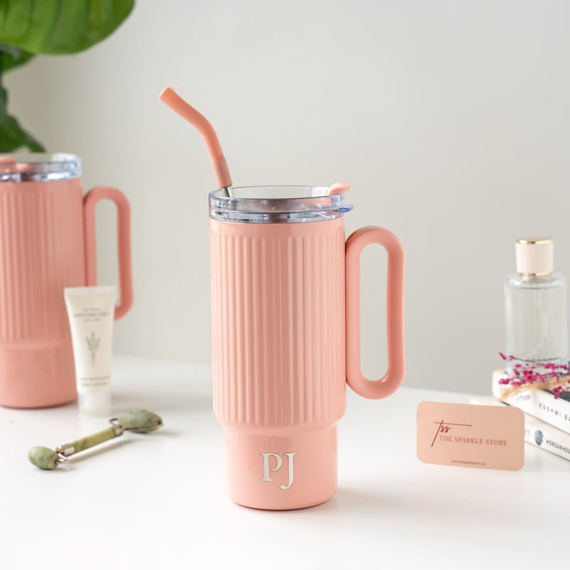Personalized Ribbed Tumbler - COD Not Applicable