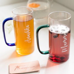 Personalized Tall Glass With Handle - COD Not Applicable