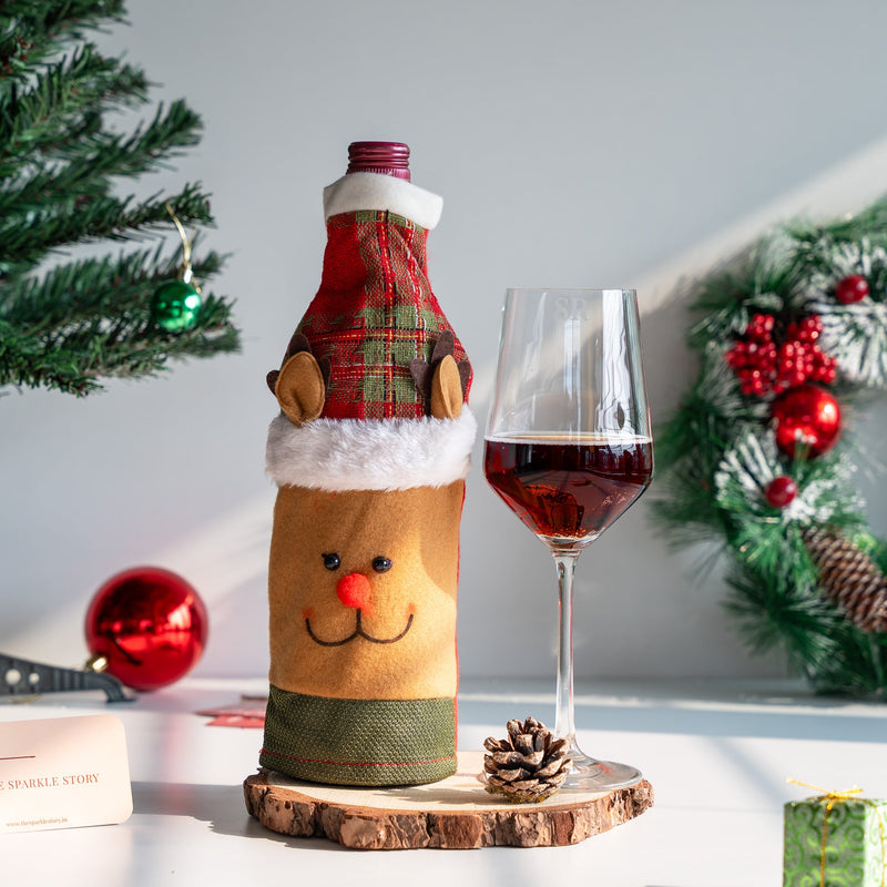 Christmas Bottle Cover - Rudolph