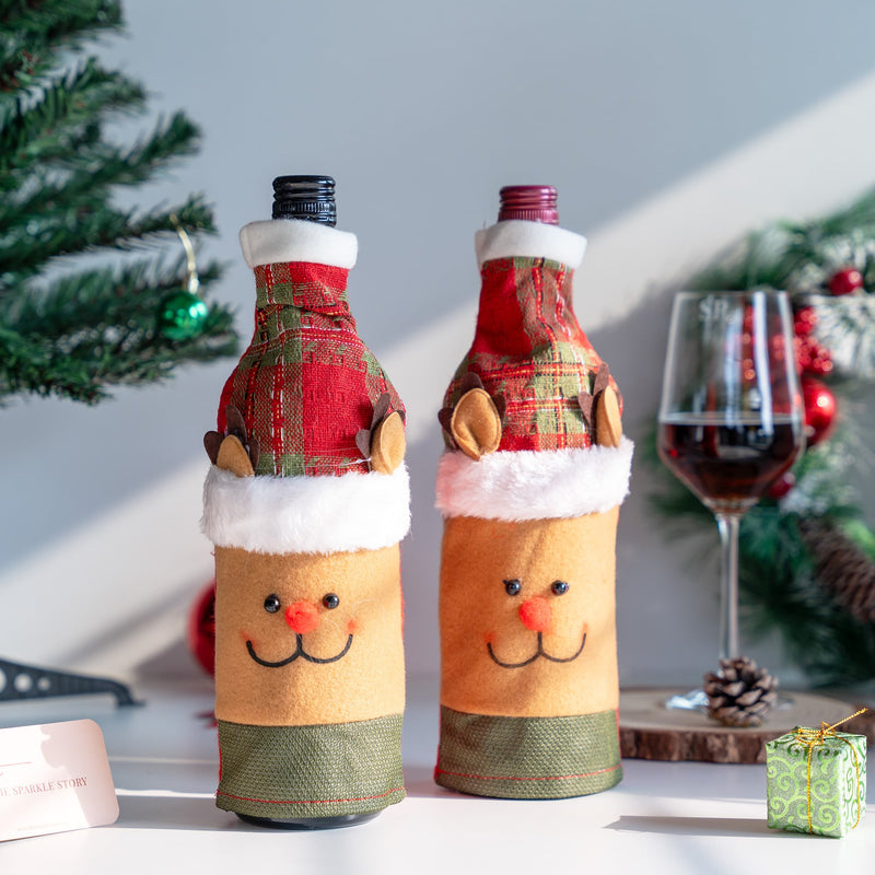Christmas Bottle Cover - Rudolph