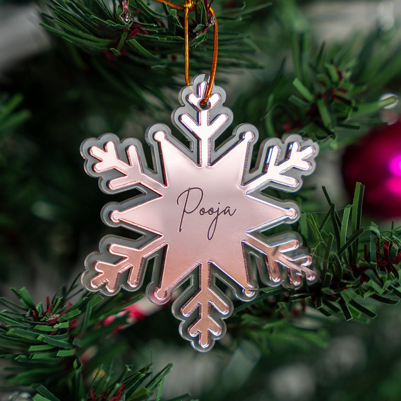 Personalized Ornament - Snowflake - Single - COD Not Applicable