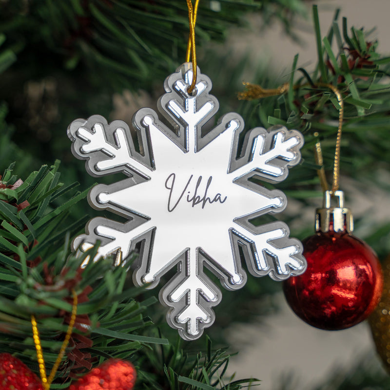 Personalized Ornament - Snowflake - Single - COD Not Applicable