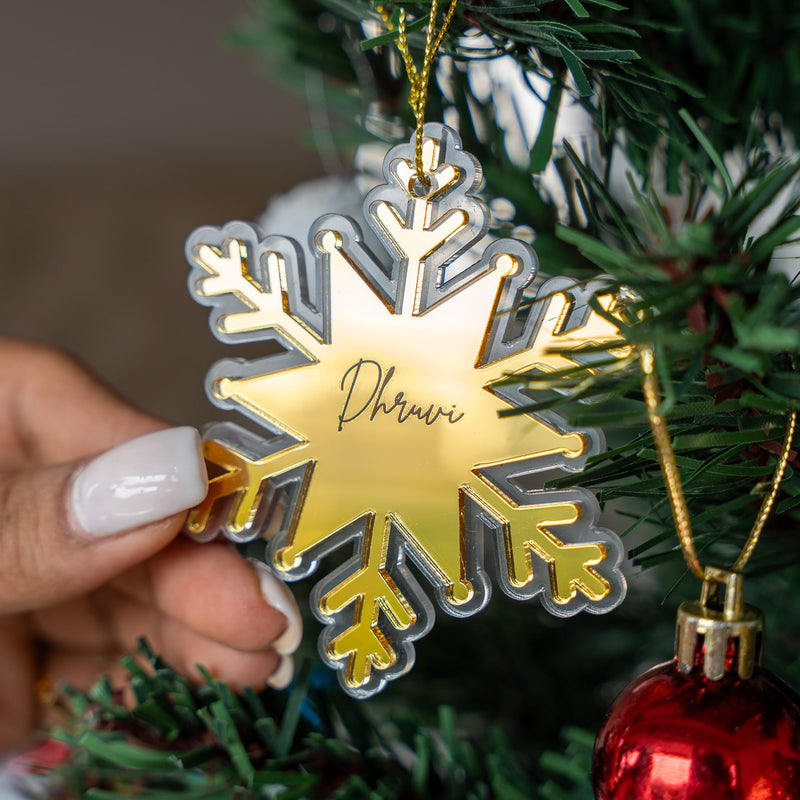Personalized Ornament - Snowflake - Single - COD Not Applicable