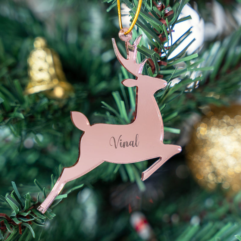 Personalized Ornament - Reindeer - Single - COD Not Applicable