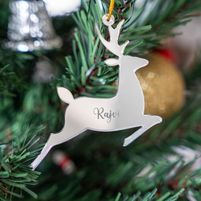 Personalized Ornament - Reindeer - Single - COD Not Applicable