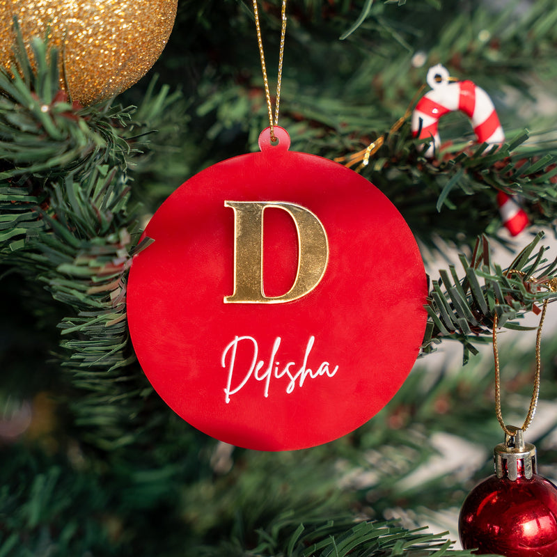 Personalized Ornament - Initial and Name - Single - COD Not Applicable