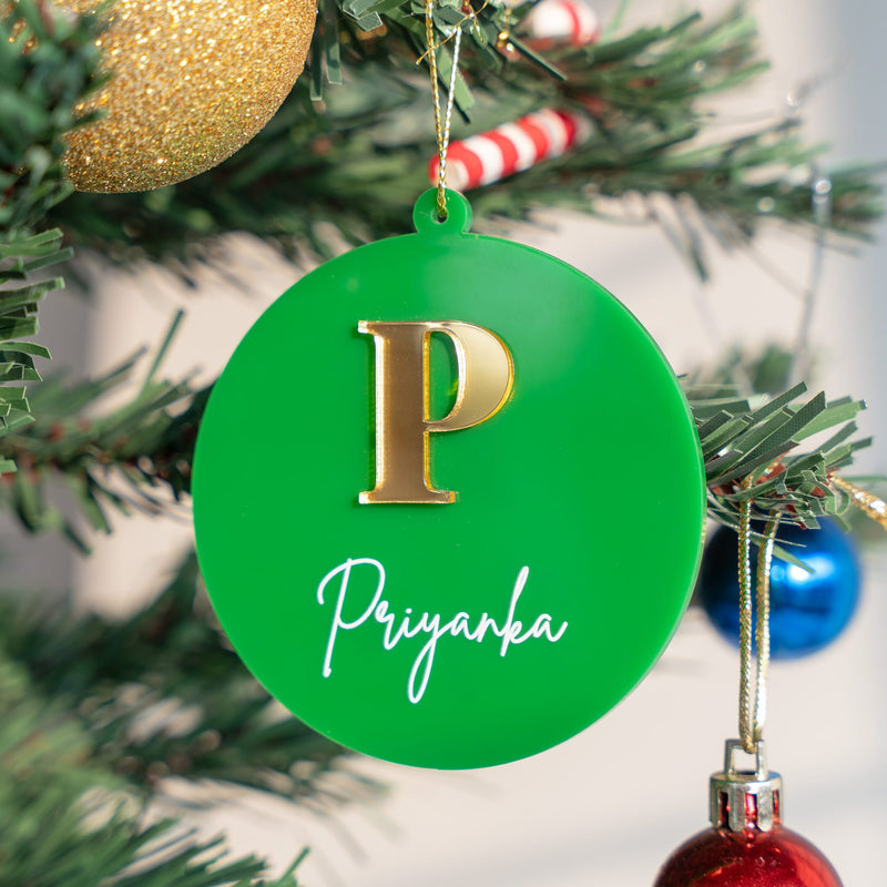 Personalized Ornament - Initial and Name - Single - COD Not Applicable