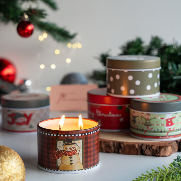 Christmas Tin Candle - Assorted