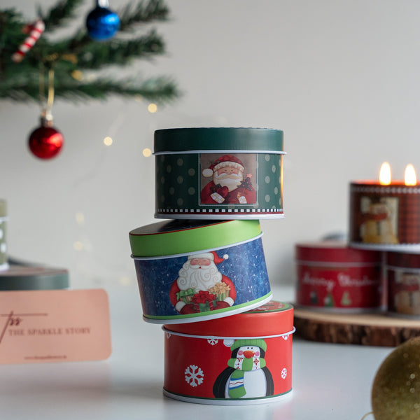 Christmas Tin Candle - Assorted