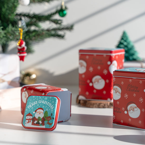 Tin Gift Box - Santa - Set of 3