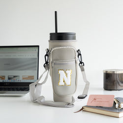 Personalized Tumbler Carrier Bag - Grey - COD Not Applicable