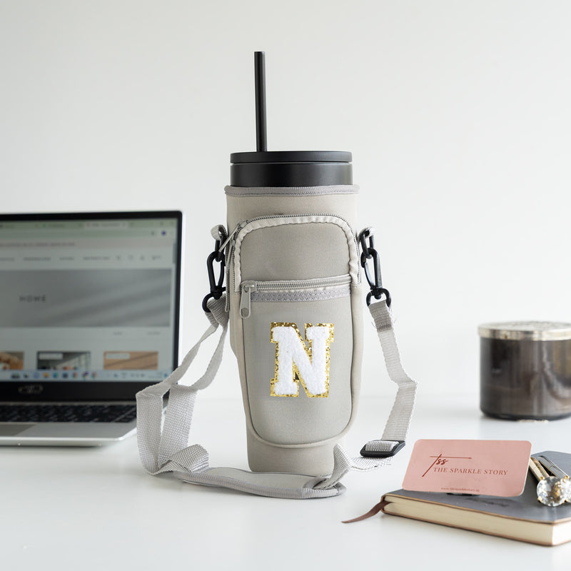 Personalized Tumbler Carrier Bag - Grey - COD Not Applicable