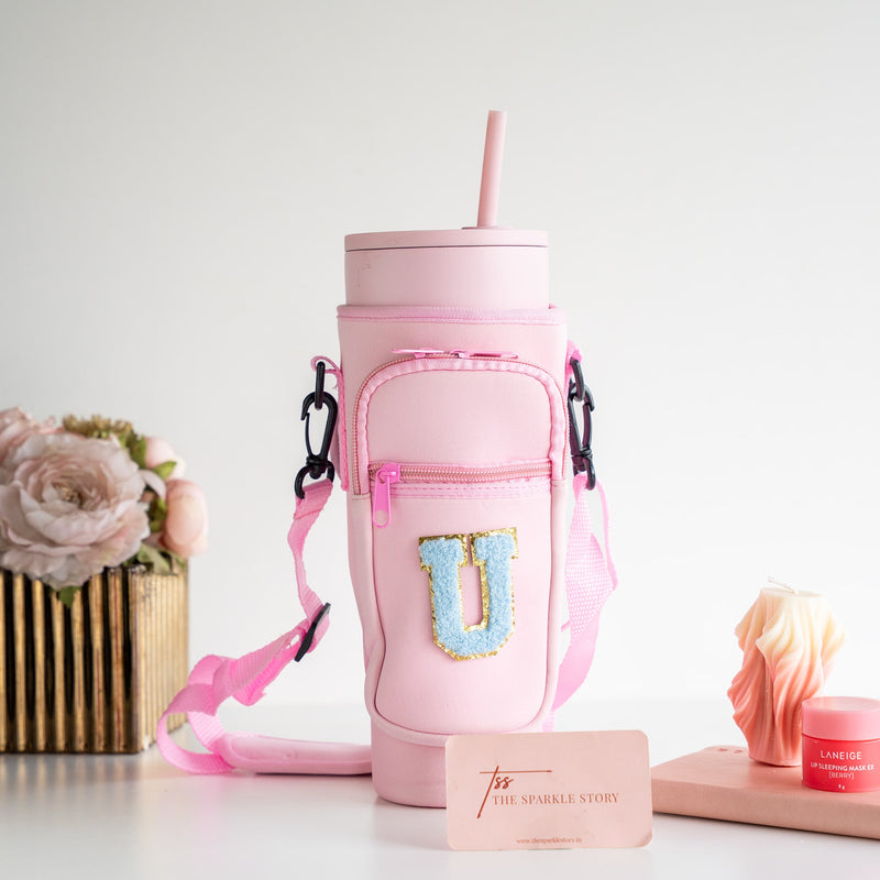Personalized Tumbler Carrier Bag - Pink - COD Not Applicable